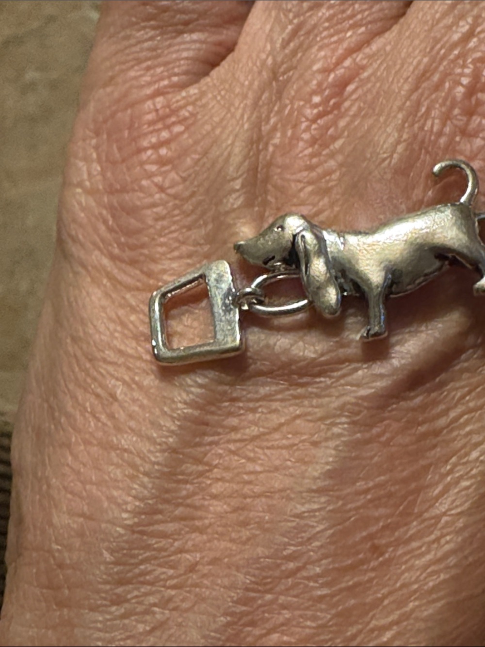 Silver Tone Dachshund & House Link Bracelet - Picture 4 of 8